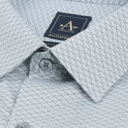 Arrow Grey Cotton Regular Fit Printed Shirt image 4