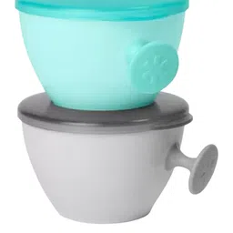 Skip Hop Grey & Teal Blue Easy-Feed Mealtime Set image 4