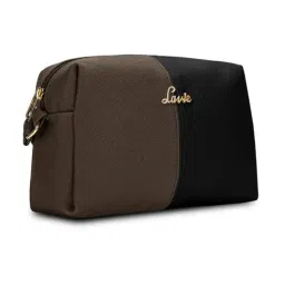 Lavie Tori Black Color Block Leather Small Cross Body Bag image 3