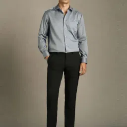 Louis Philippe Grey Regular Fit Shirt image 5