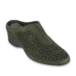 Catwalk Women's Green Mule Wedges-picture-21