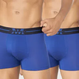 Macroman M-Series Blue Regular Fit Trunks - Pack Of 2-picture-13