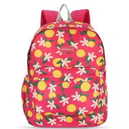 Lavie Sport Lime 18L Printed Casual Backpack |School Bag for Girls (Magenta)-picture-10