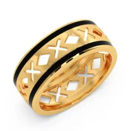 Candere by Kalyan Jewellers 18K Yellow Gold BIS Hallmark Ring for Men-picture-38