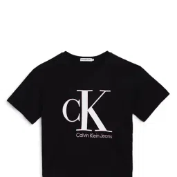 Calvin Klein Jeans Kids Black Logo Print T-Shirt-picture-24