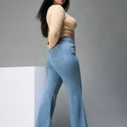 Miss Chase A+ Blue Flare Fit Jeans image 3