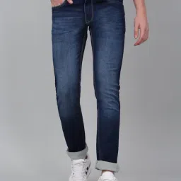 Cantabil Blue Denim Regular Fit Solid Jeans-picture-24