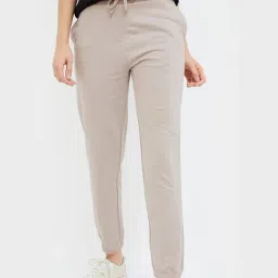 KAPPA Beige Regular Fit Mid Rise Joggers-picture-34