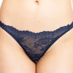 aoba Erotissch Pack Of 3 Blue Lace Thongs image 5