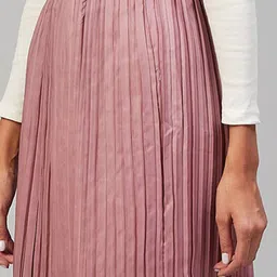 Orchid Blues Pleated A-Line Midi Skirt image 4