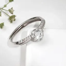 GIVA 92.5 Sterling Silver Grace Ring for Women-image-83