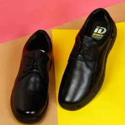 ID Men's Regular Black Derby Shoes-picture-23