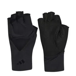 adidas Black Solid Gloves-image-88