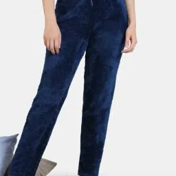 Zivame Blue Regular Fit Track Pants-image-52