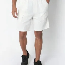 R&B White Regular Fit Shorts-picture-20