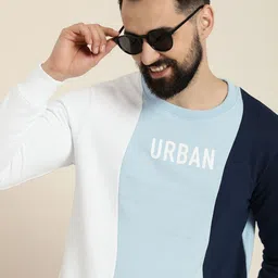 HERE&NOW Pure Cotton Colourblocked Sweatshirt-picture-26