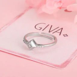 GIVA 92.5 Sterling Silver Signature Angles Of The Cube Casual Ring-picture-29