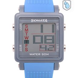 Sonata Men Blue Digital Watch NH77043PP04-picture-41