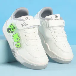 Babyoye Velcro Closure Casual Shoes with Panda Applique - Light Green-picture-36