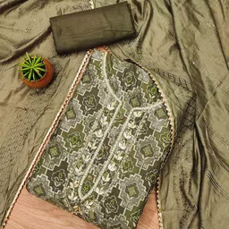 Lilots Organza Unstitched Dress Material-picture-23