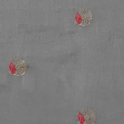 KAVINDI Floral Embroidered Saree image 3