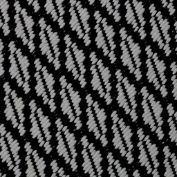 MRIC White & Black Geometric Handmade Woollen Carpet image 4