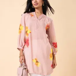 Marigold Lane Pink Regular Fit Printed Tunic image 4
