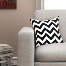 SEJ by Nisha Gupta Black & White Cushion Covers - Set of 1-picture-38