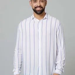 Celio Men Striped Casual Shirt-image-11