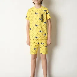 Jack & Jones Junior Yellow Printed T-Shirt image 4