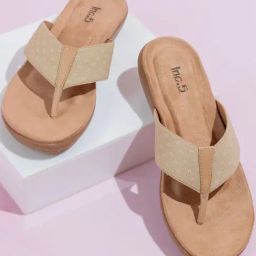 Inc.5 Women's Beige Thong Wedges-picture-19