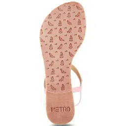 Metro Women's Rose Gold T-Strap Sandals image 4