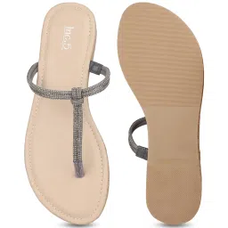 Inc.5 Women's Pewter T-Strap Sandals image 4