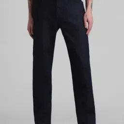 Jack & Jones Dark Blue Denim Cotton Bootcut Jeans-picture-17