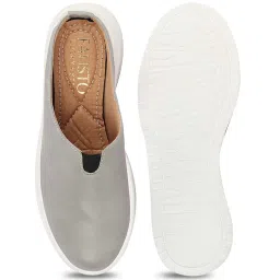 Fausto Women's Grey Mule Shoes image 4