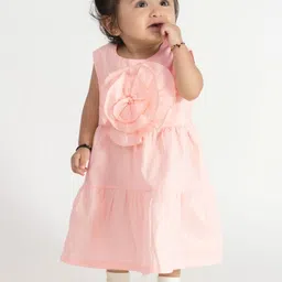 haus & kinder Cotton Baby Girl Rose Frock-picture-10