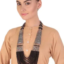 Imli Street Black & Silver Necklace-image-38