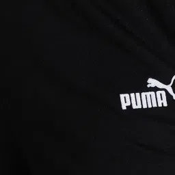 Puma Flared Black Cotton Graphic Trackpants image 4