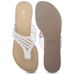 Inc.5 Women's White Thong Sandals image 4