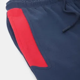 Blue Giraffe Kids Navy & Red Cotton Printed Trackpants image 4