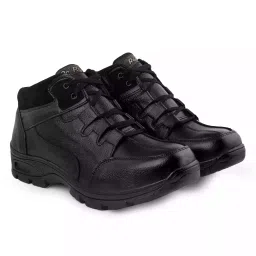 Red Can Steel Toe Safety Shoe High Ankle Genuine Leather Size UK 6 Black, SGE1173BK-picture-24
