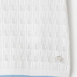 Blue Giraffe Girls White Regular Fit Skirt image 4