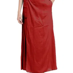 PATRORNA Maroon Maxi Skirt-picture-26