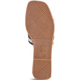 Shoetopia Women's Black Casual Sandals image 4