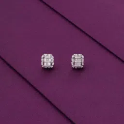Kai Jewel Sterling Silver Minimalistic Baguette Casual Stud Earrings for Women-picture-37