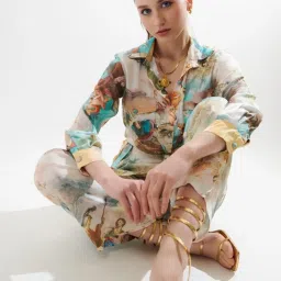 Cin Cin Multicolor Hodophilia Russ Shirt With Pant image 4