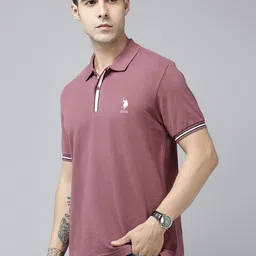 U.S. Polo Assn. Slim Fit Polo Collar Pure Cotton T-shirt image 5