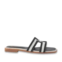 Shoetopia Women's Black Casual Sandals image 2