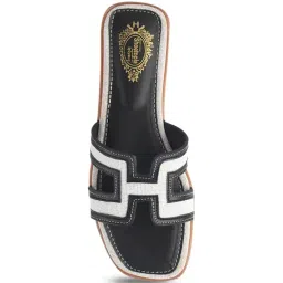 Shoetopia Women's Black Casual Sandals image 3