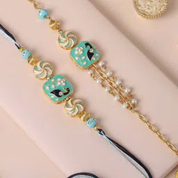 fnp Artificial Stones Studded And Beaded Bold Bhaiya Bhabhi Rakhi-picture-11